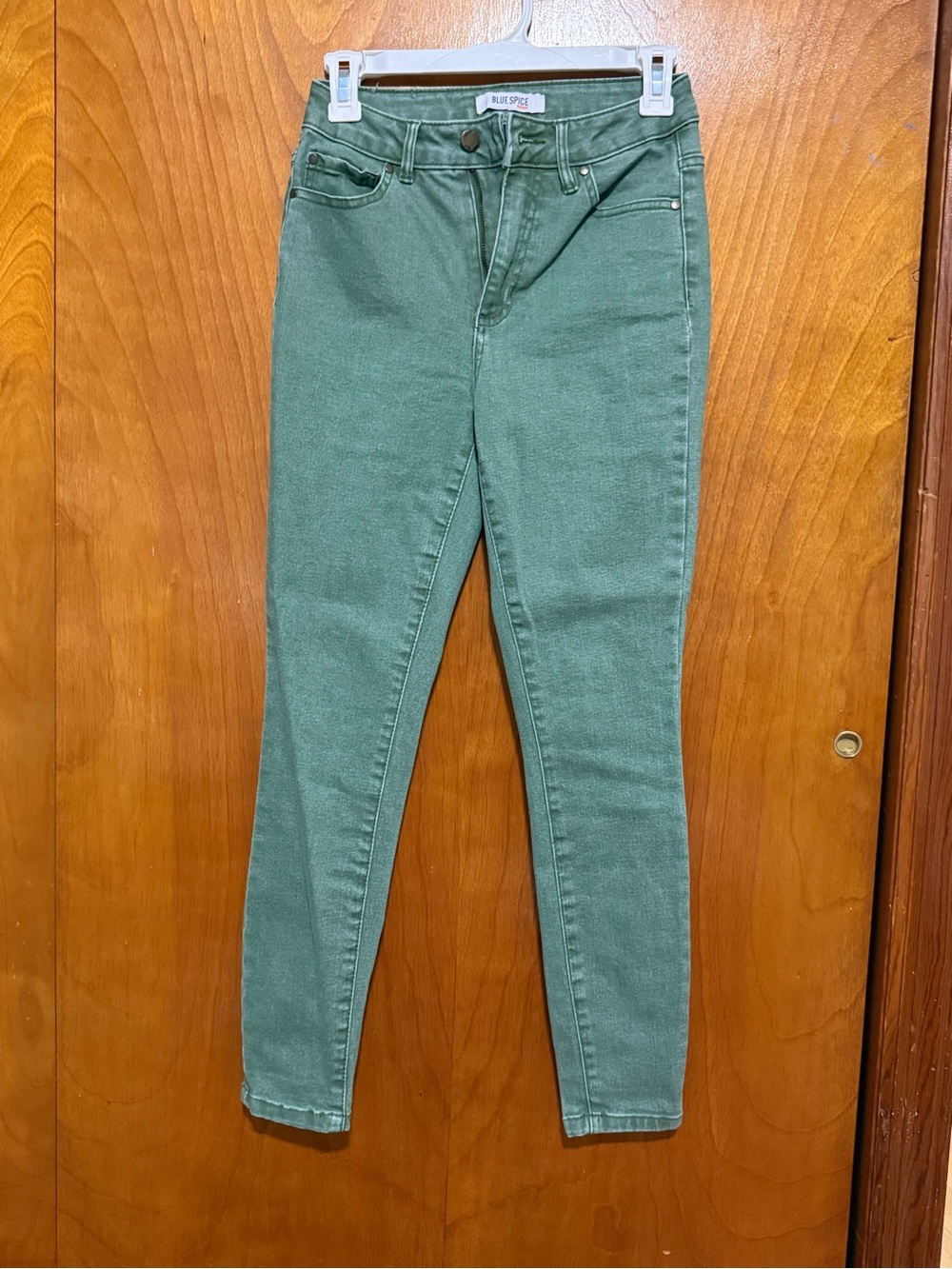 Blue Spice Olive Green High-Rise Skinny Jeans - Women